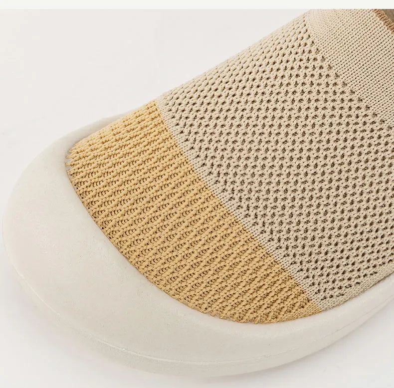 Women's Breathable Slip-On Mesh Flats Low Cut Lightweight Casual Fabric Shoes Soft Walking Loafers Sneakers