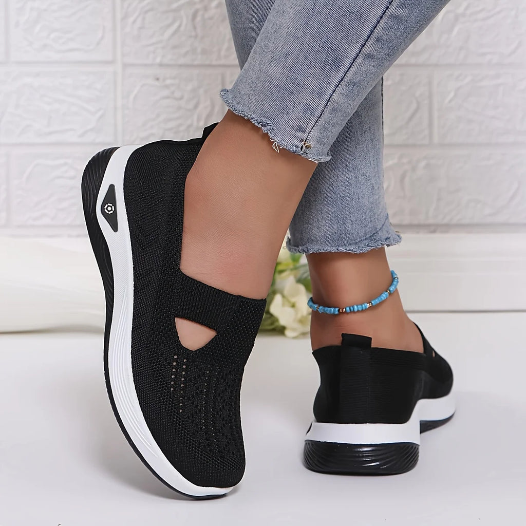 Women's Slip-On Knit Sneakers with Arch Support