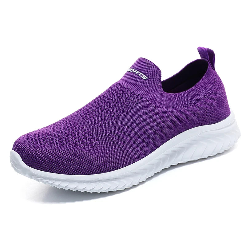 Men's Breathable Slip-On Mesh Walking and Running Sneakers