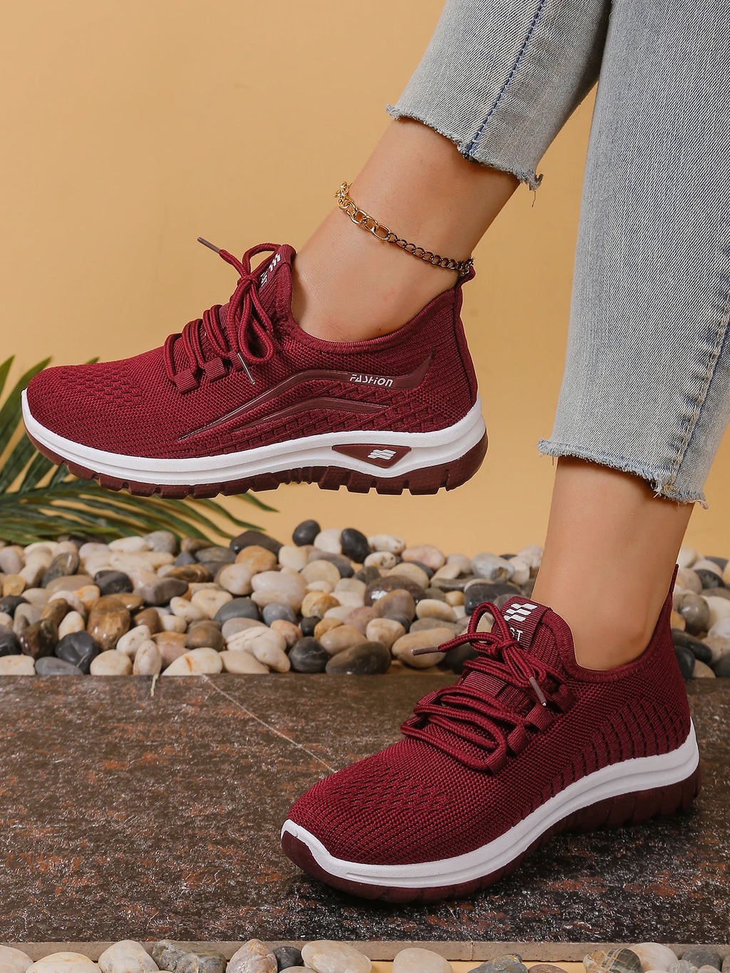 Women's Breathable Platform Sneakers