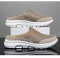 2025 Men Slippers Summer Breathable Home Indoor Slippers Men Thick Bottom Slides Fashion Couple Walking Shoes Plus Size 39-48
