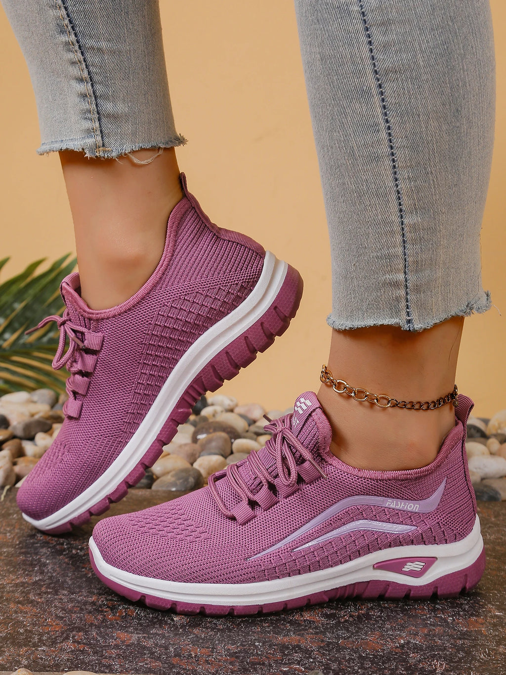 Women's Breathable Platform Sneakers
